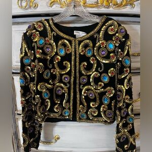 George F Couture sequin jacket *Vintage* size 12